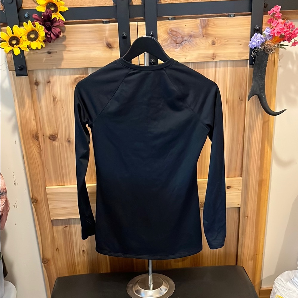 Climate Right by CuddleDuds Classic Black Long Sleeve Women's Top - Picture 5 of 7